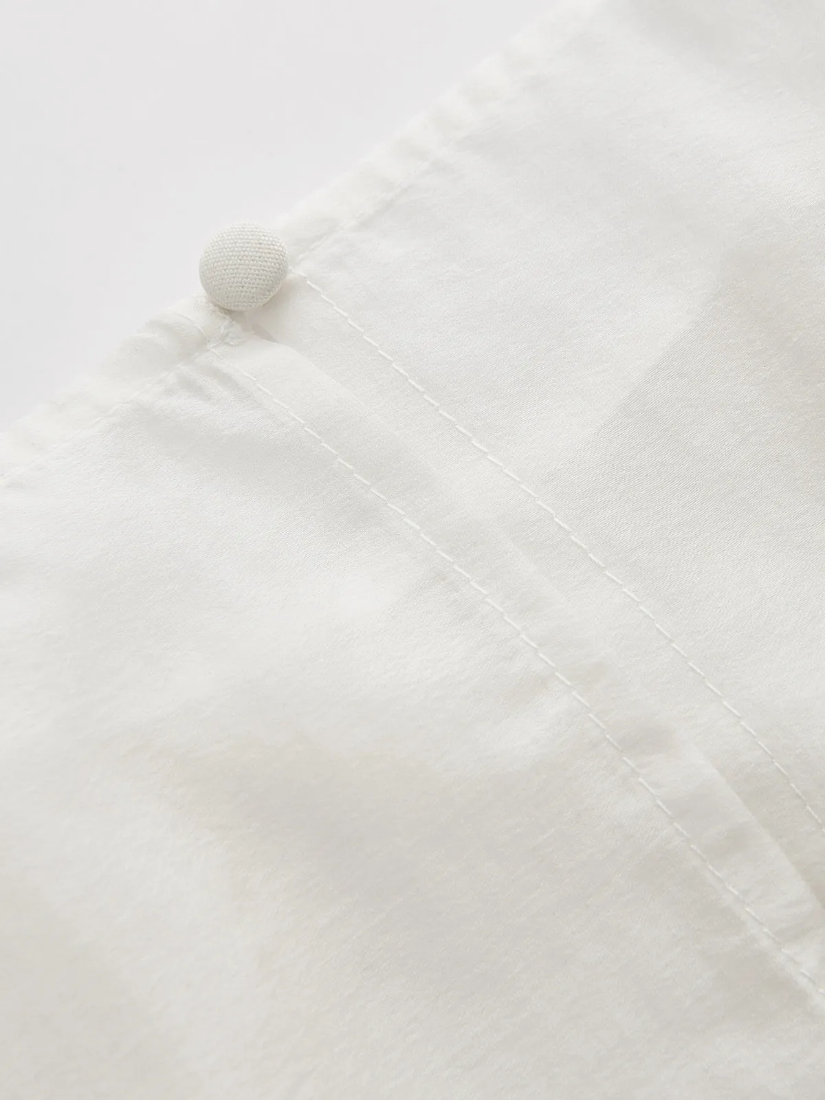 Tencel-Blend Asymmetric Flowy Blouse sold by COMMENSE product image thumbnail 5