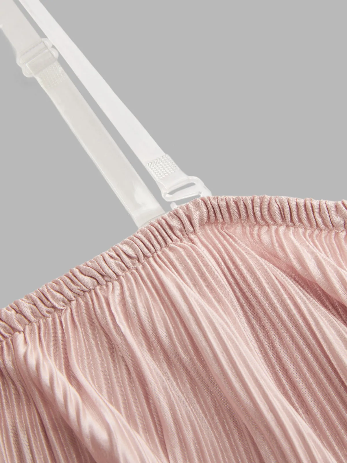 Strapless Pleated Maxi Dress sold by COMMENSE product image thumbnail 5
