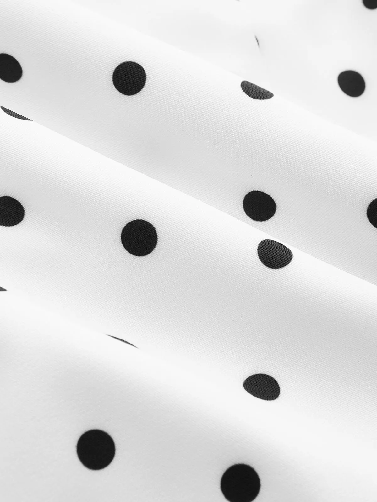Polka Dot Sleeveless Pleated Dress with Neck Tie sold by COMMENSE product image thumbnail 4