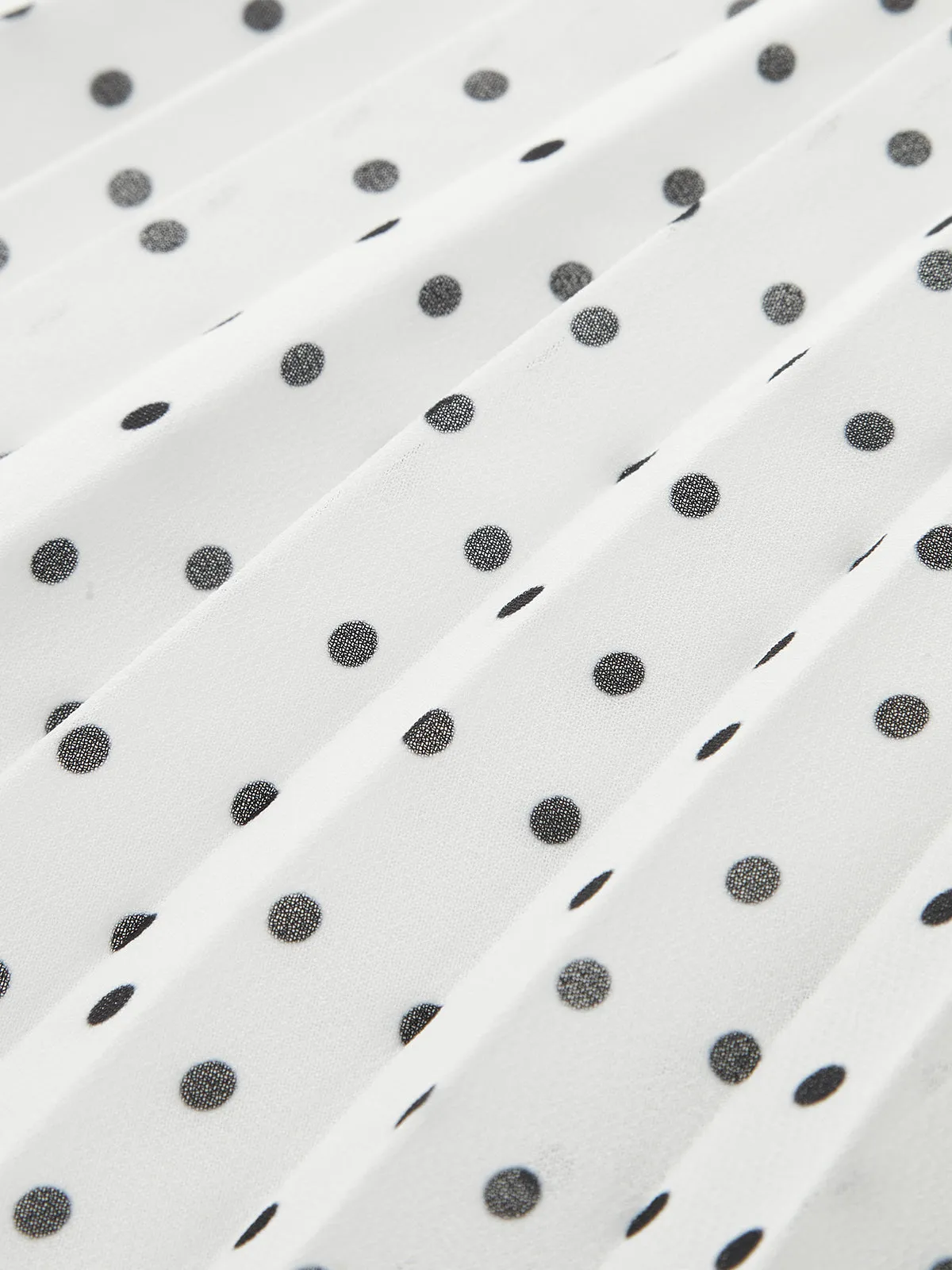 Polka Dot Pleated Cami Maxi Dress sold by COMMENSE product image thumbnail 4