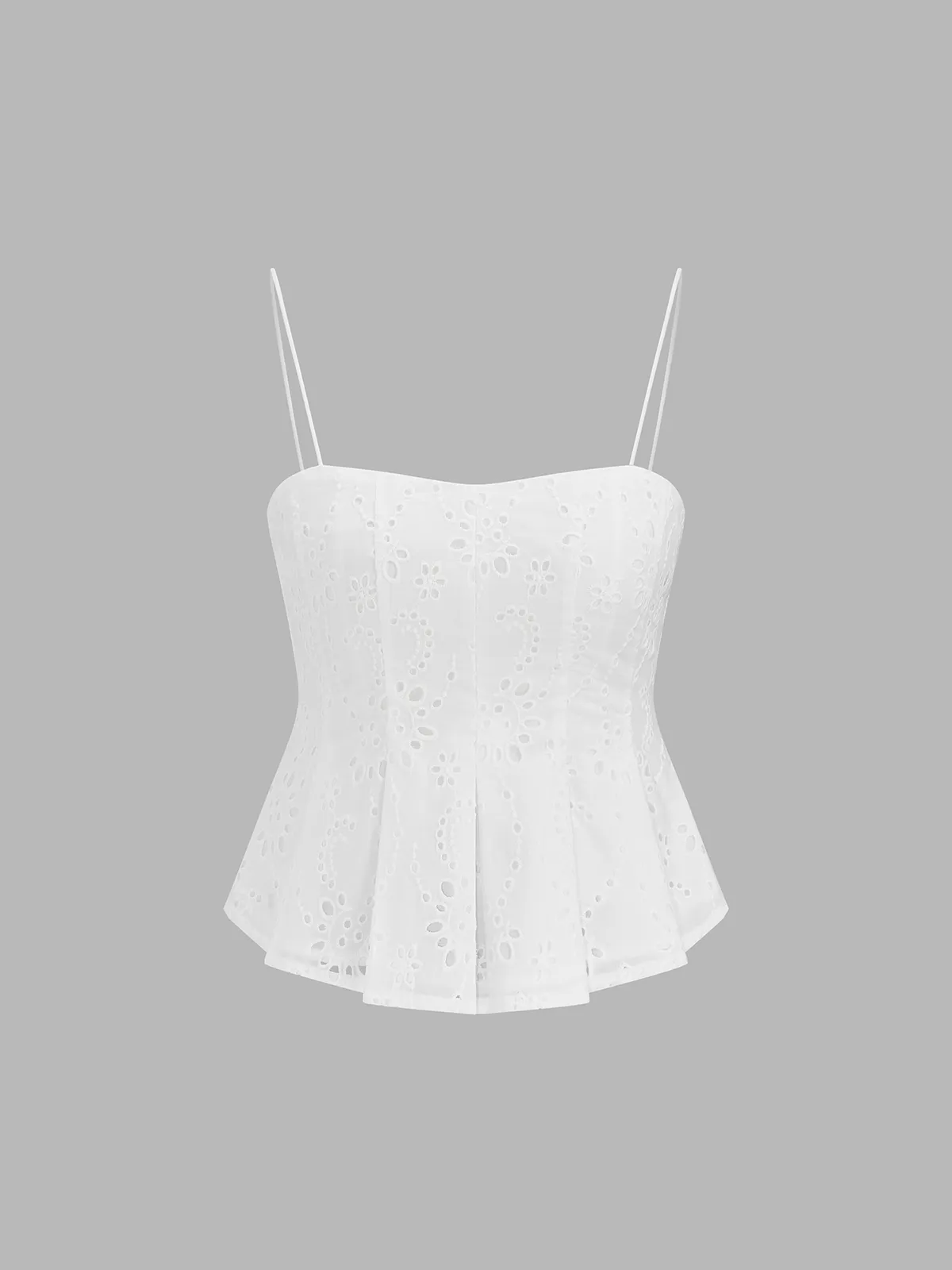Eyelet Embroidered Cami Top & Midi Skirt Set sold by COMMENSE product image thumbnail 3
