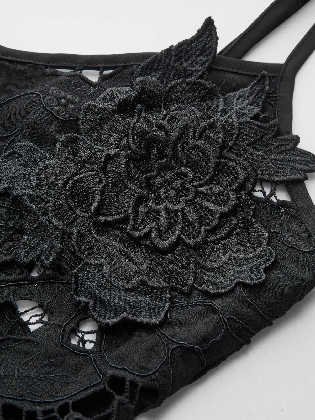 3D Floral Lace Cami Maxi Dress sold by COMMENSE product image thumbnail 5