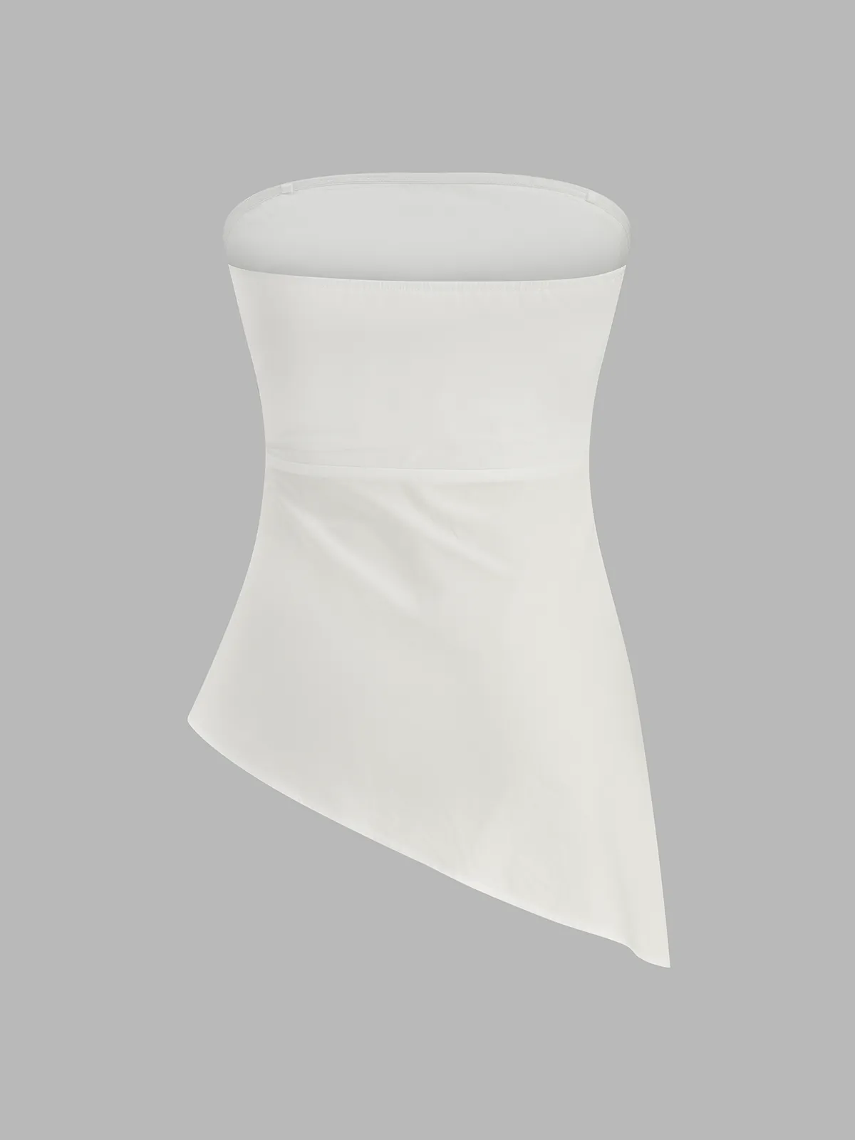 Strapless Asymmetrical Ruched Top & Pants Set sold by COMMENSE product image thumbnail 4