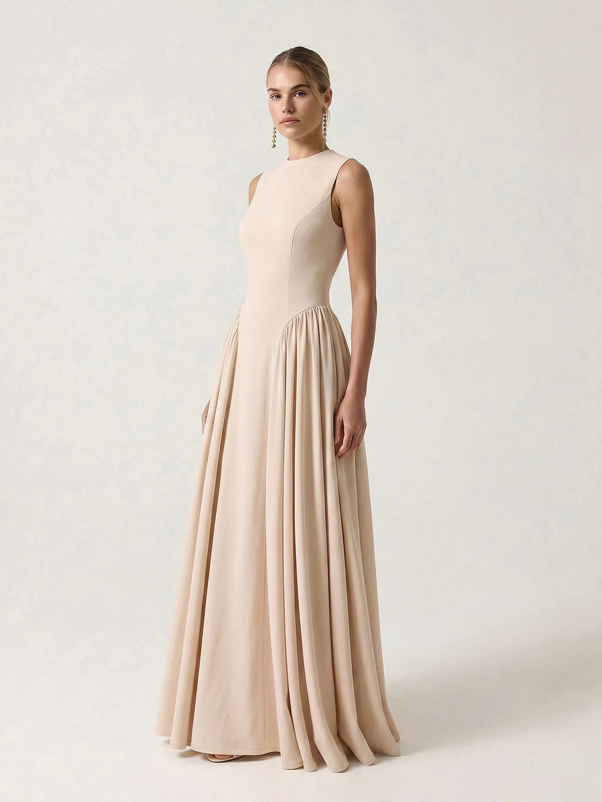 Sleeveless A-Line Maxi Dress sold by COMMENSE