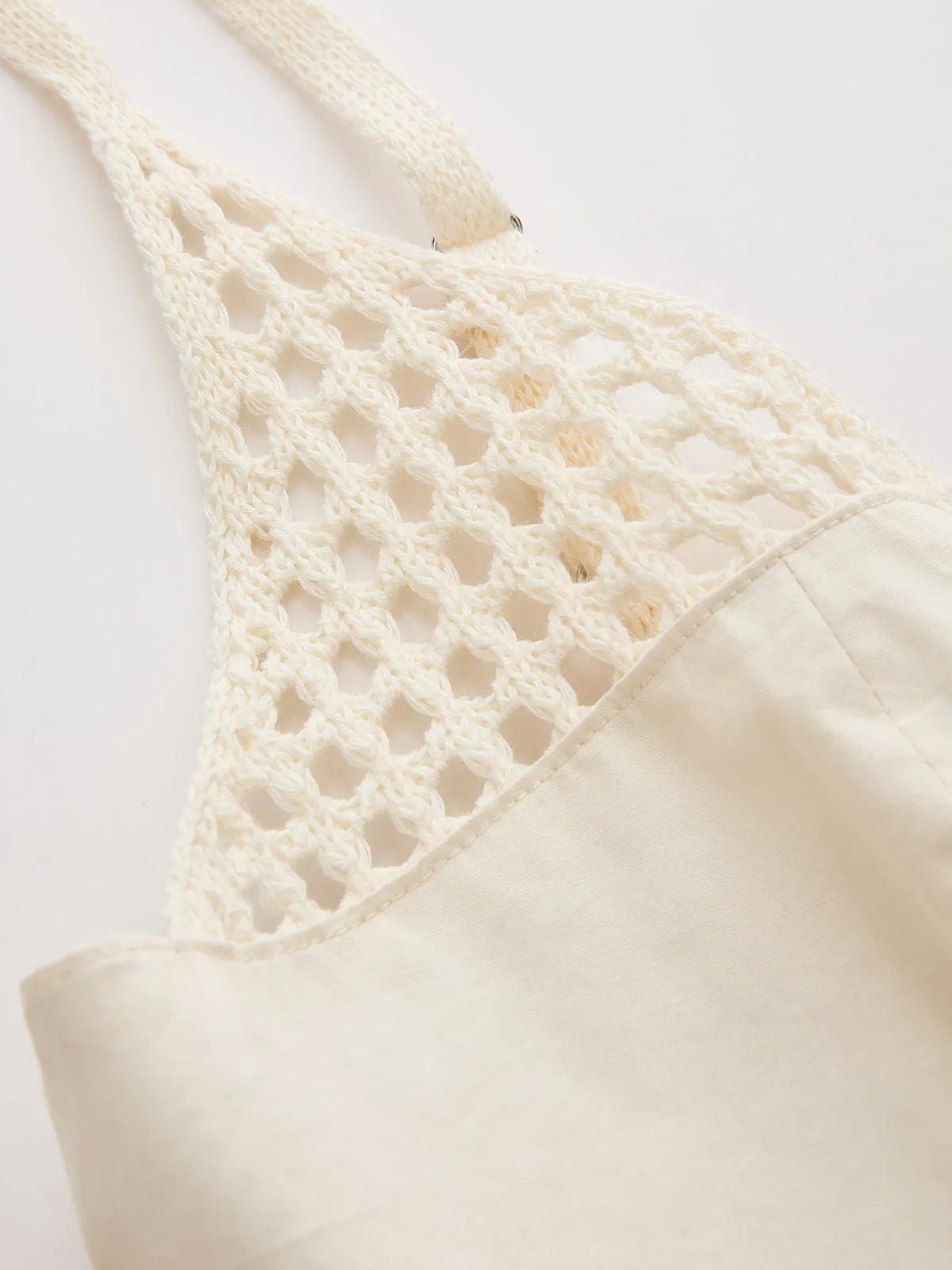 Crochet Cotton Bubble Hem Cami Top sold by COMMENSE product image thumbnail 4
