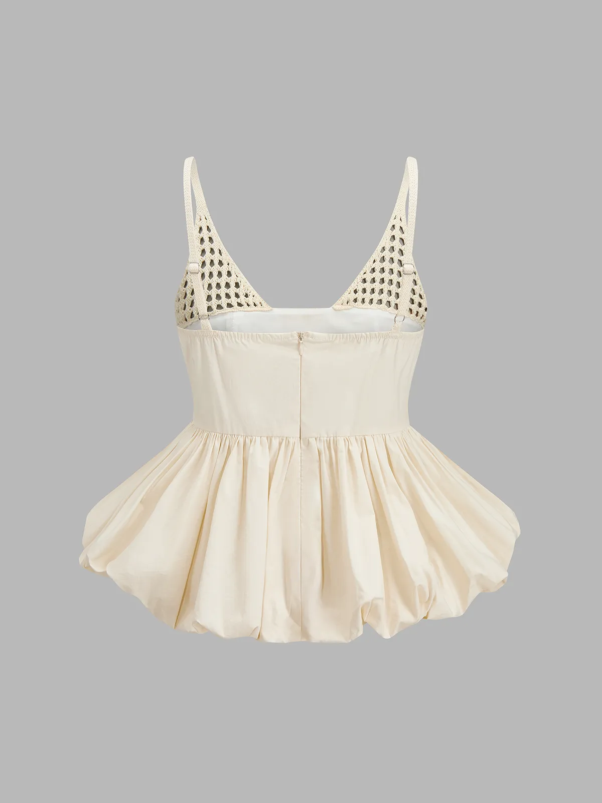 Crochet Cotton Bubble Hem Cami Top sold by COMMENSE product image thumbnail 2