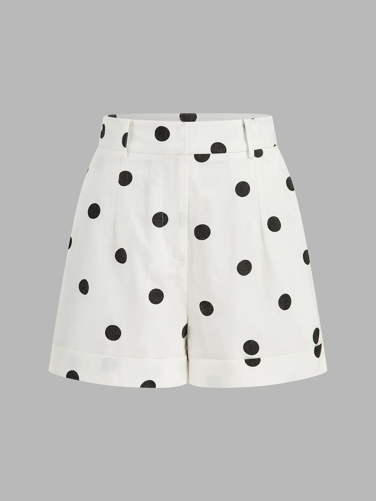 Polka Dot Belted Top & Shorts Set sold by COMMENSE product image thumbnail 5