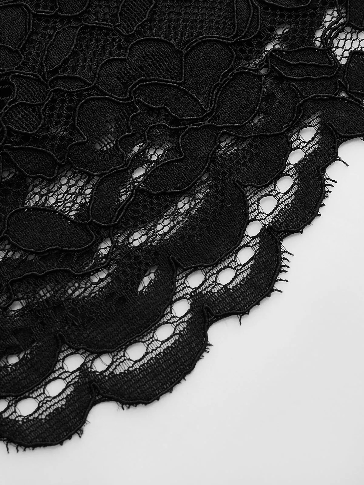 Floral Lace High-Waisted Shorts sold by COMMENSE product image thumbnail 4