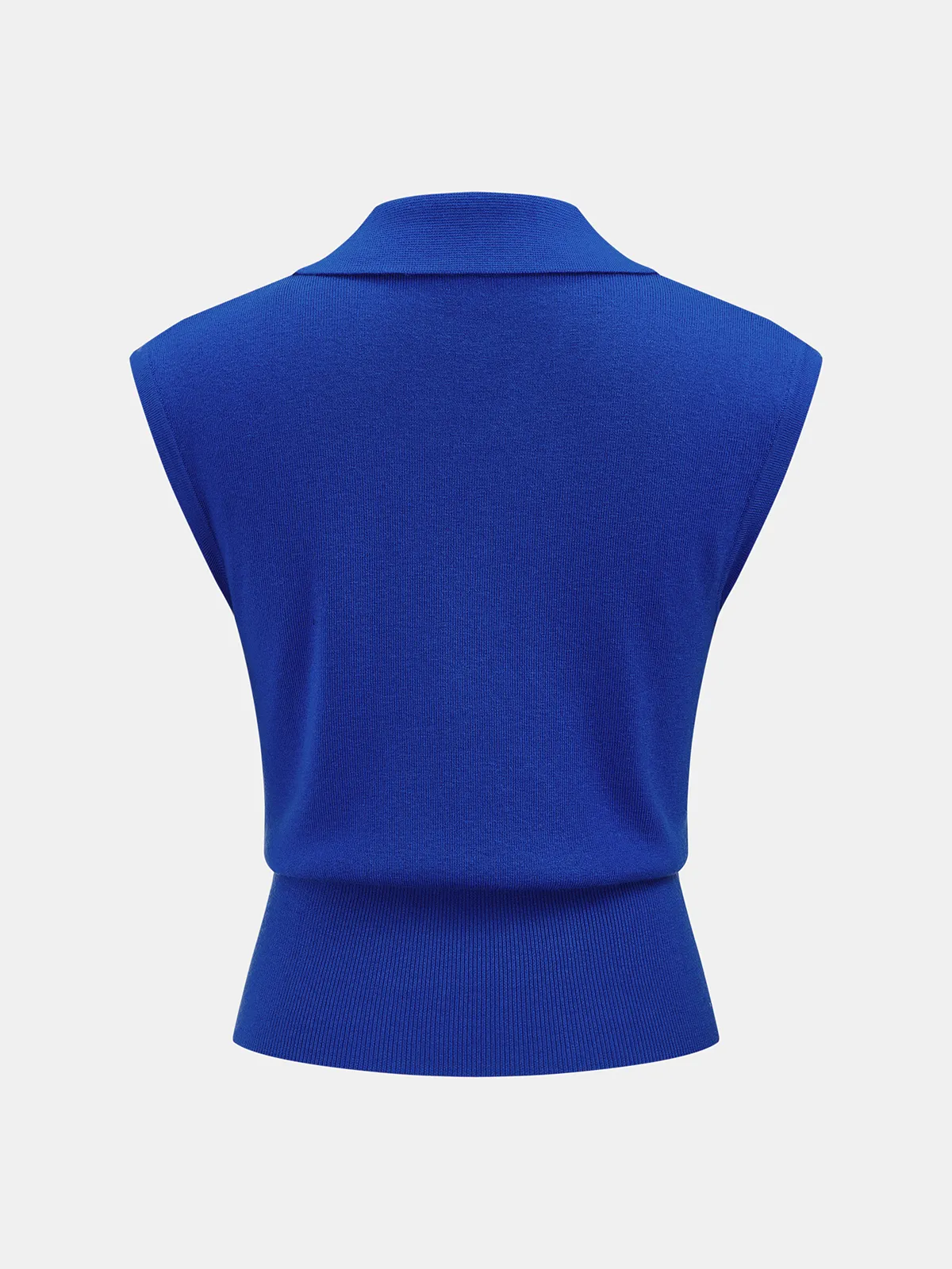 Wool Blend Collared Decorative Knit Vest sold by COMMENSE product image thumbnail 2
