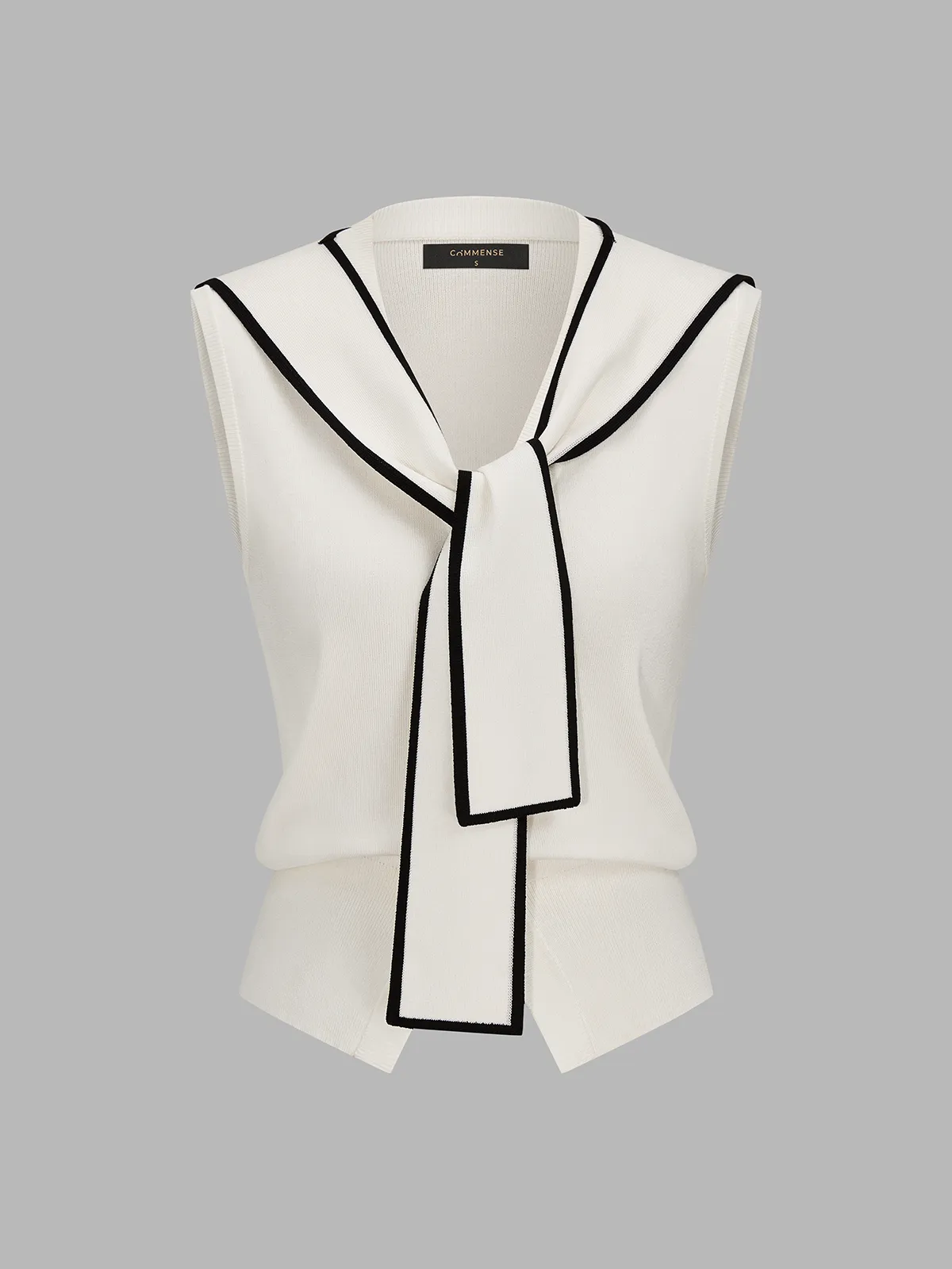 Removable Sailor Collar Knit Vest sold by COMMENSE