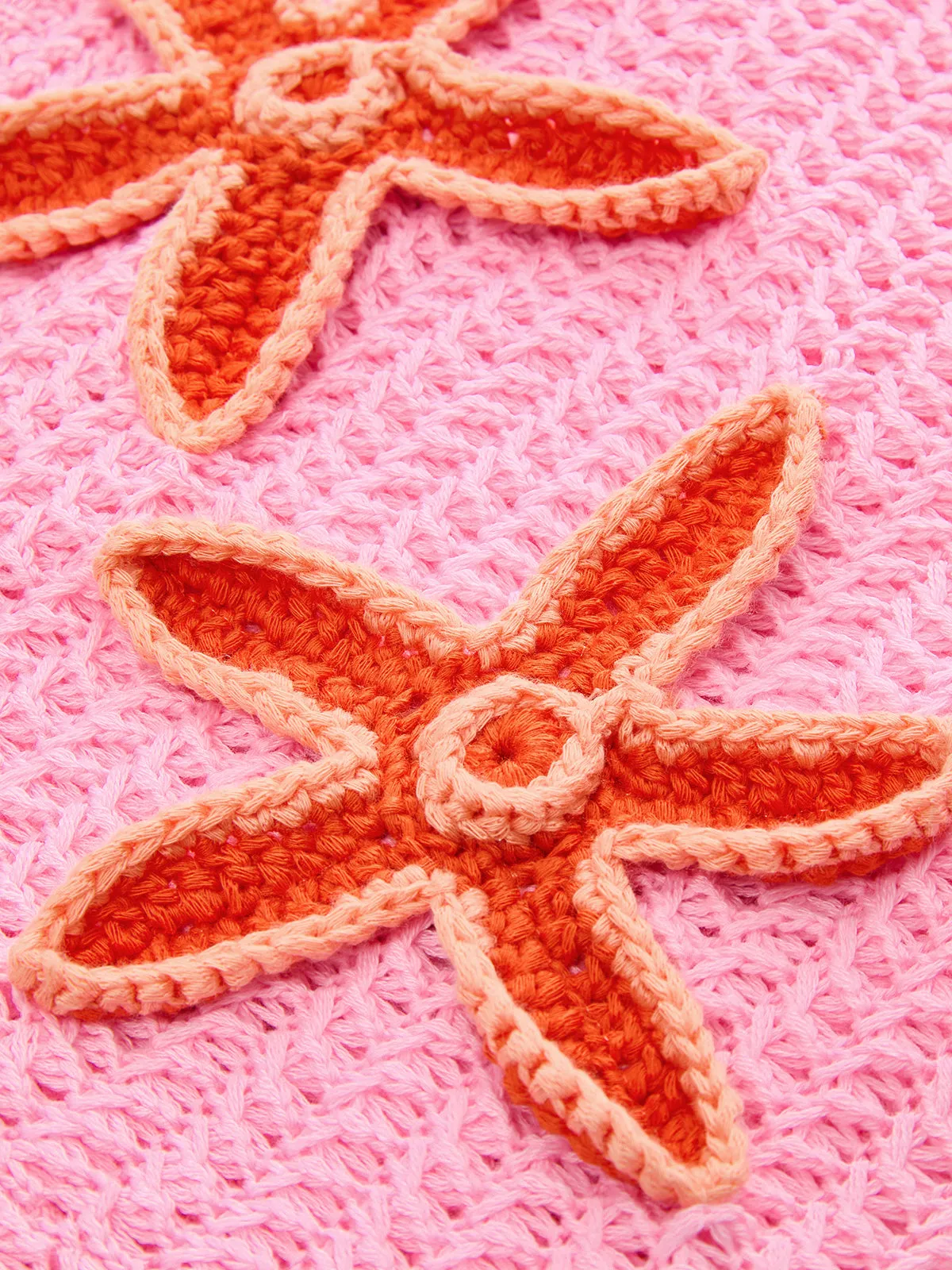 Starfish Crochet Strapless Mini Dress sold by COMMENSE product image thumbnail 4