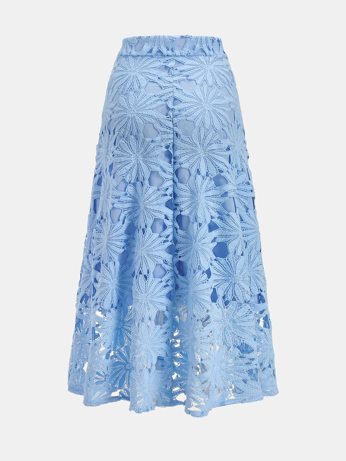 Floral Lace Crop Top & Midi Skirt Set sold by COMMENSE product image thumbnail 5