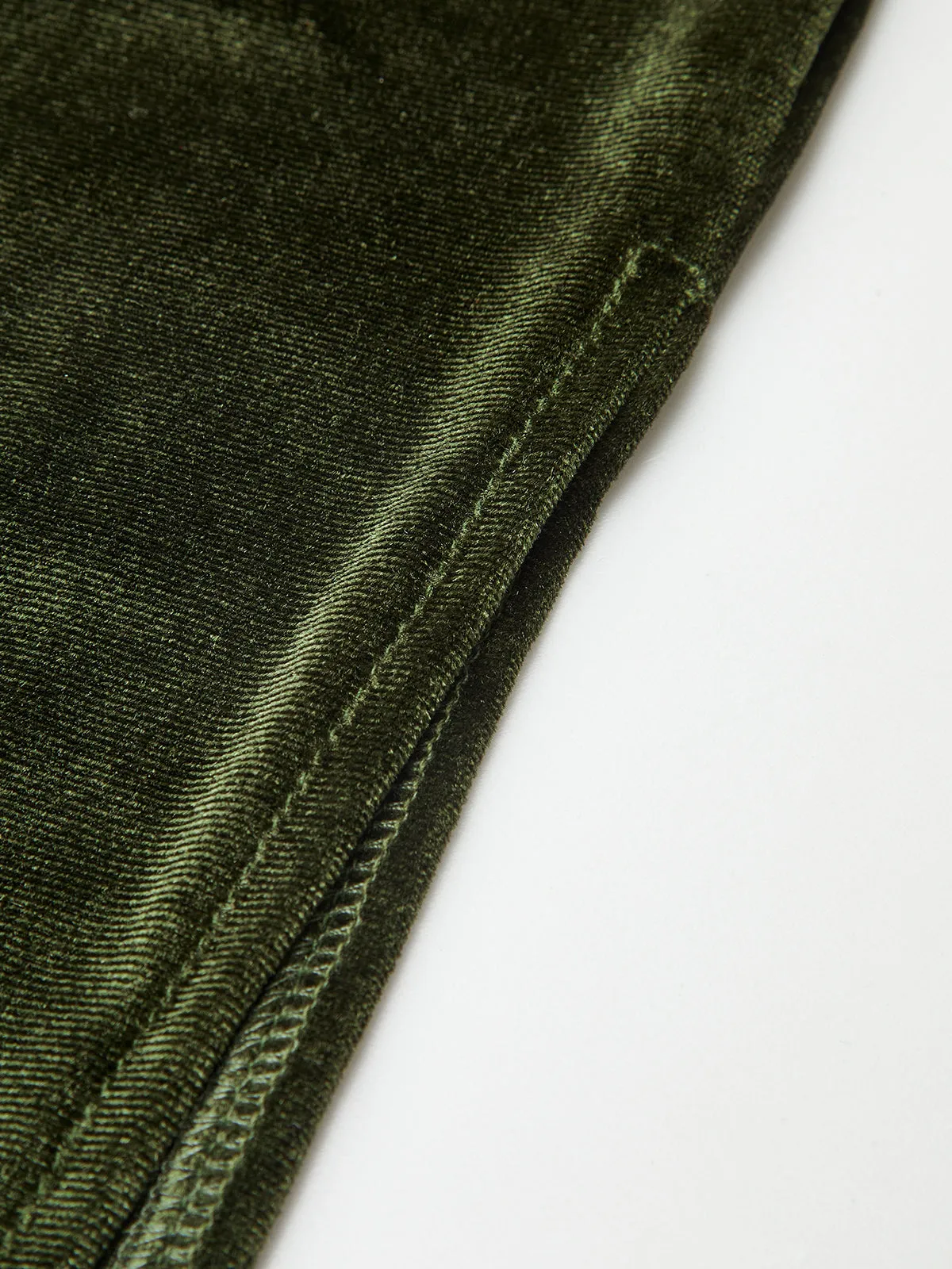 Velvet Sleeveless Ruched Slit Maxi Dress sold by COMMENSE product image thumbnail 3