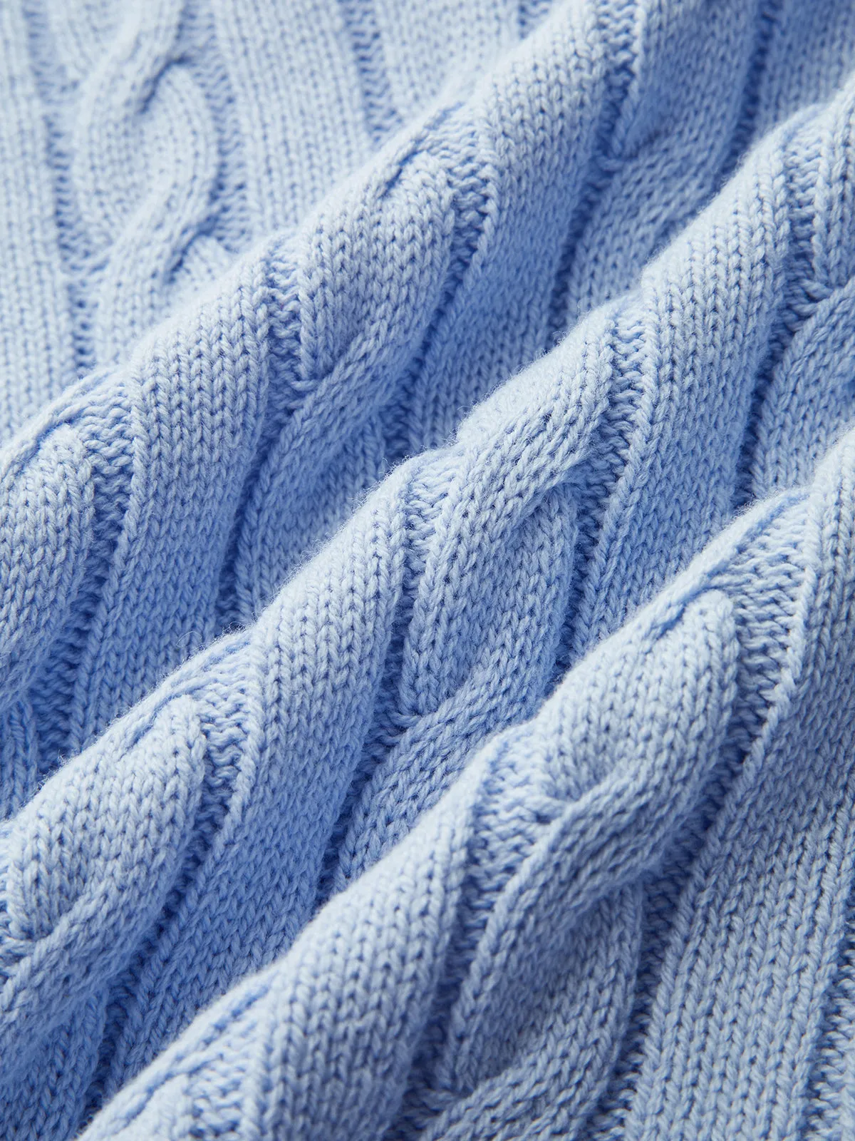 Cable Knit Striped Collar Short Sleeve Top sold by COMMENSE product image thumbnail 5