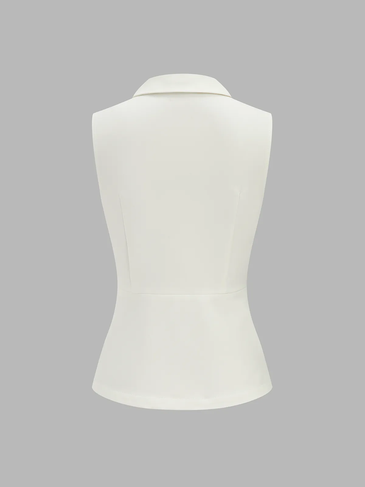 Collared Cotton Linen Vest & Pants Set sold by COMMENSE product image thumbnail 4