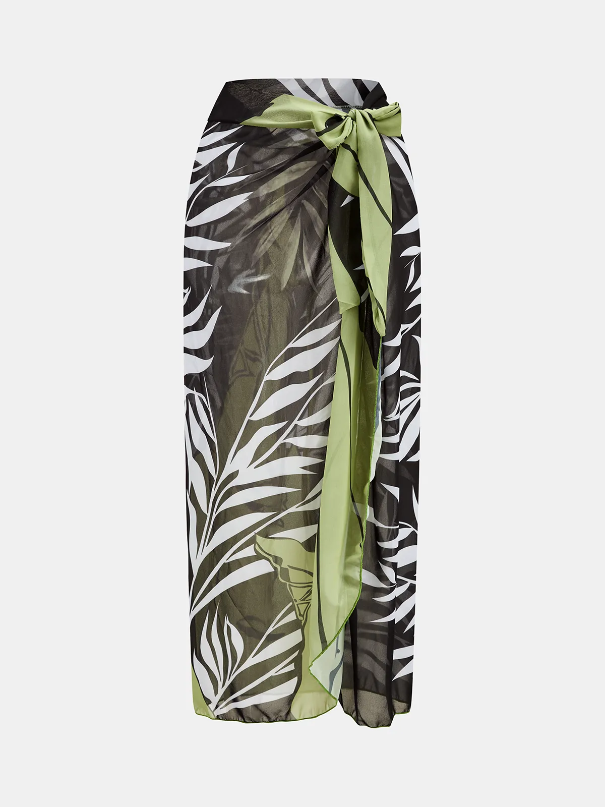 One-Shoulder Cutout Swimsuit & Sarong Set sold by COMMENSE product image thumbnail 5