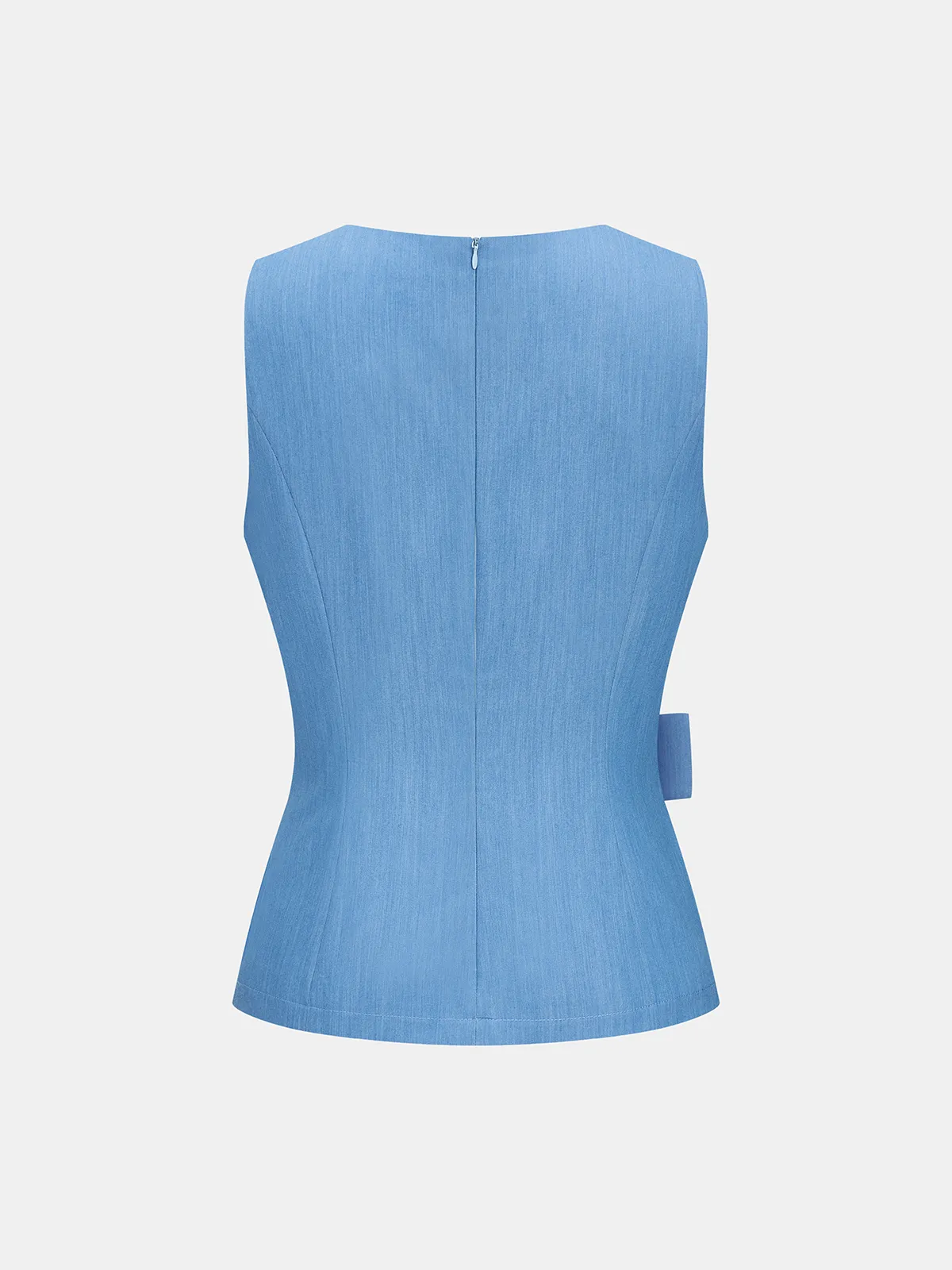 Belted Sleeveless Top & Wide Leg Pants Set sold by COMMENSE product image thumbnail 3