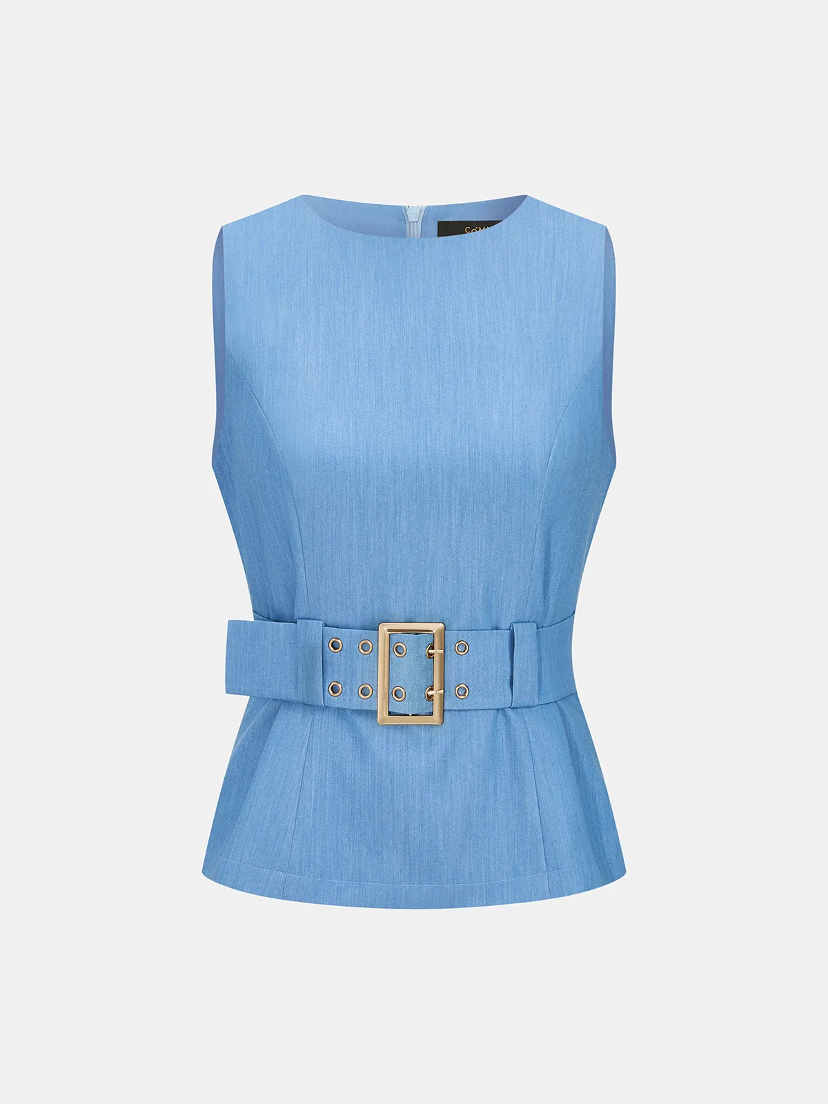 Belted Sleeveless Top & Wide Leg Pants Set sold by COMMENSE product image thumbnail 2