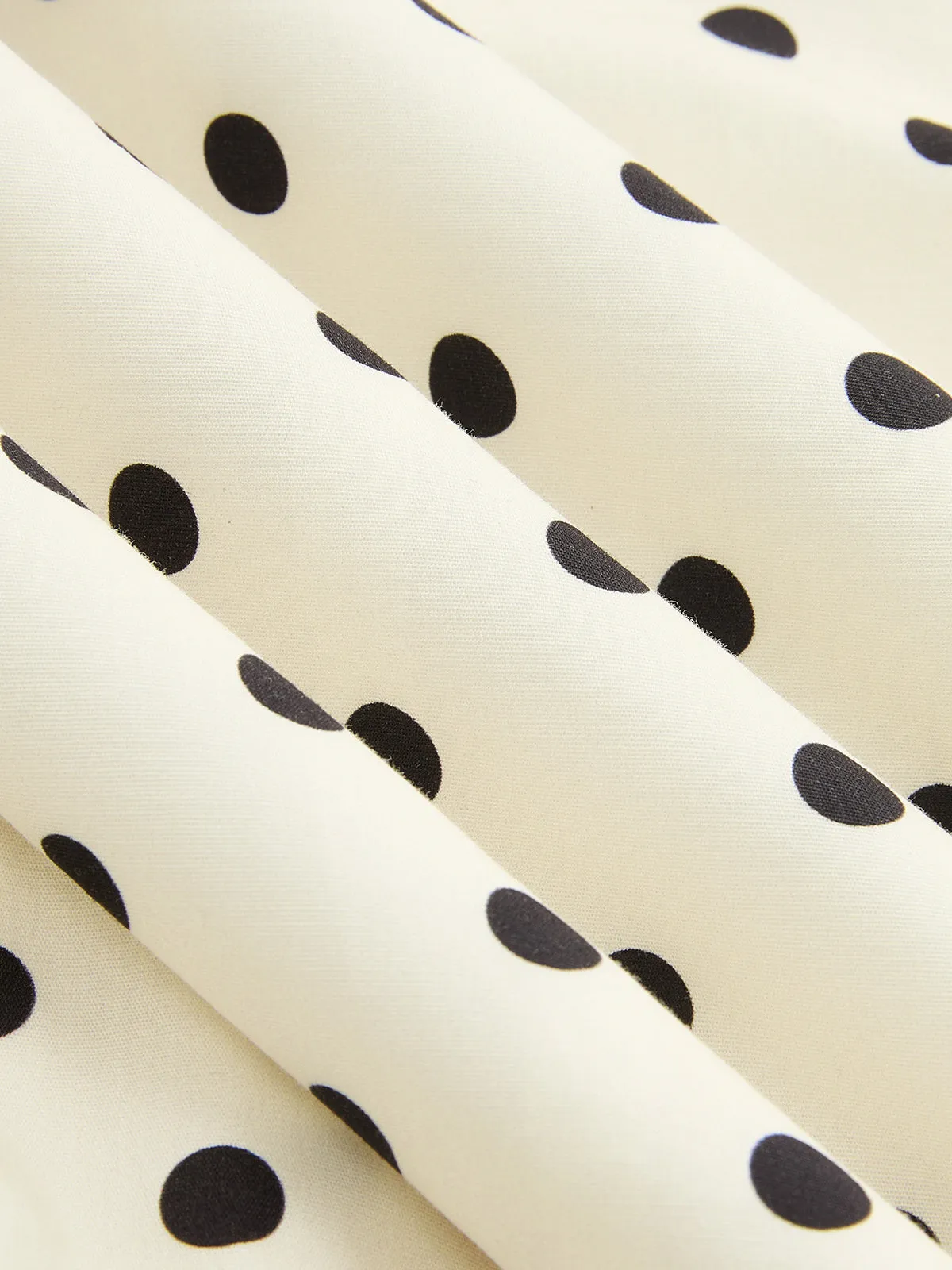 Polka Dot Belted Maxi Skirt sold by COMMENSE product image thumbnail 3