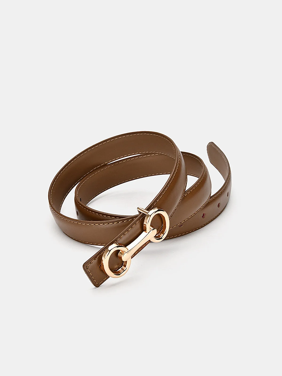 Horsebit Buckle Leather Belt sold by COMMENSE product image thumbnail 2