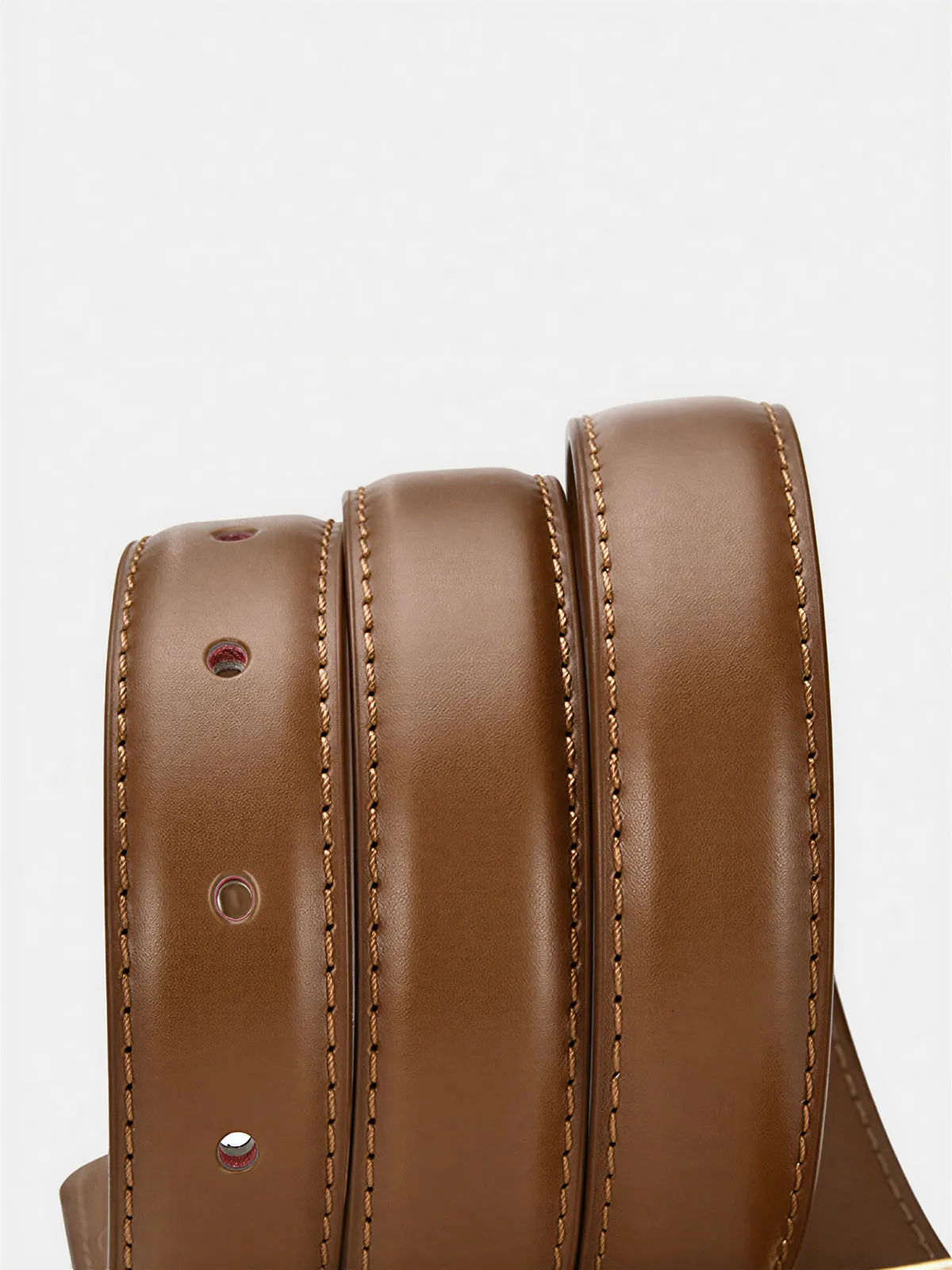 Horsebit Buckle Leather Belt sold by COMMENSE product image thumbnail 3