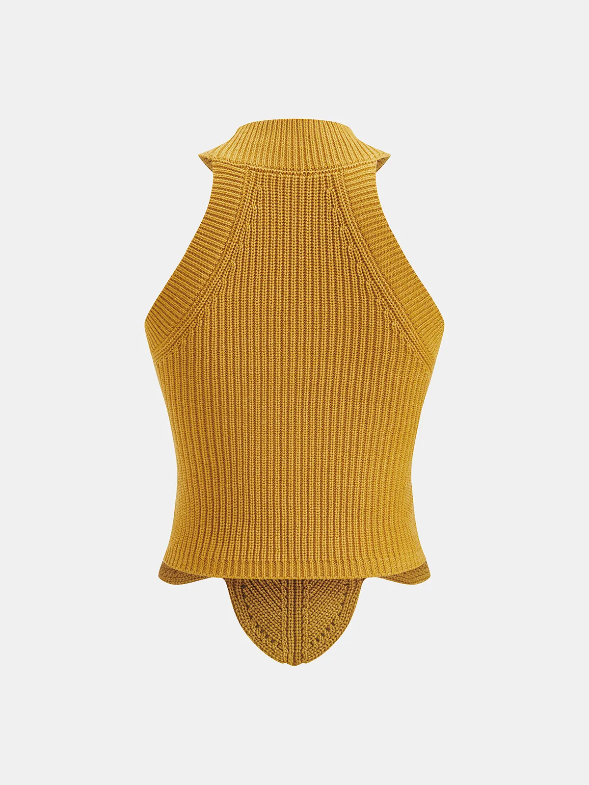 Sleeveless Hollow Out Knit Halter Top sold by COMMENSE product image thumbnail 2