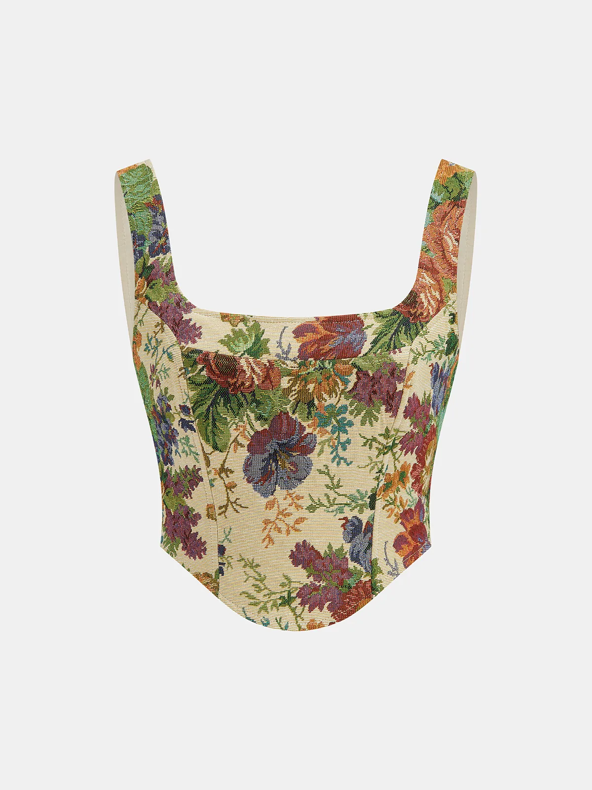 Floral Printed Corset & Mini Skirt Set sold by COMMENSE product image thumbnail 2