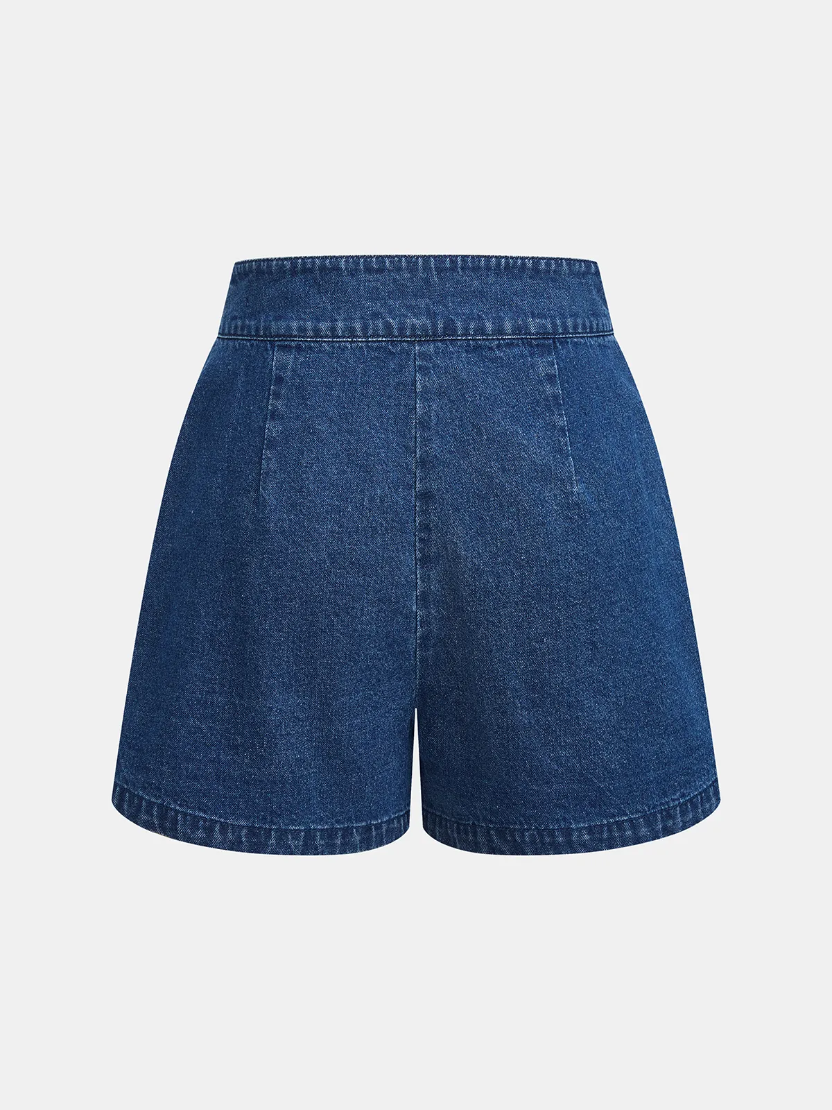 Metal Button Denim Vest & Shorts Set sold by COMMENSE product image thumbnail 5