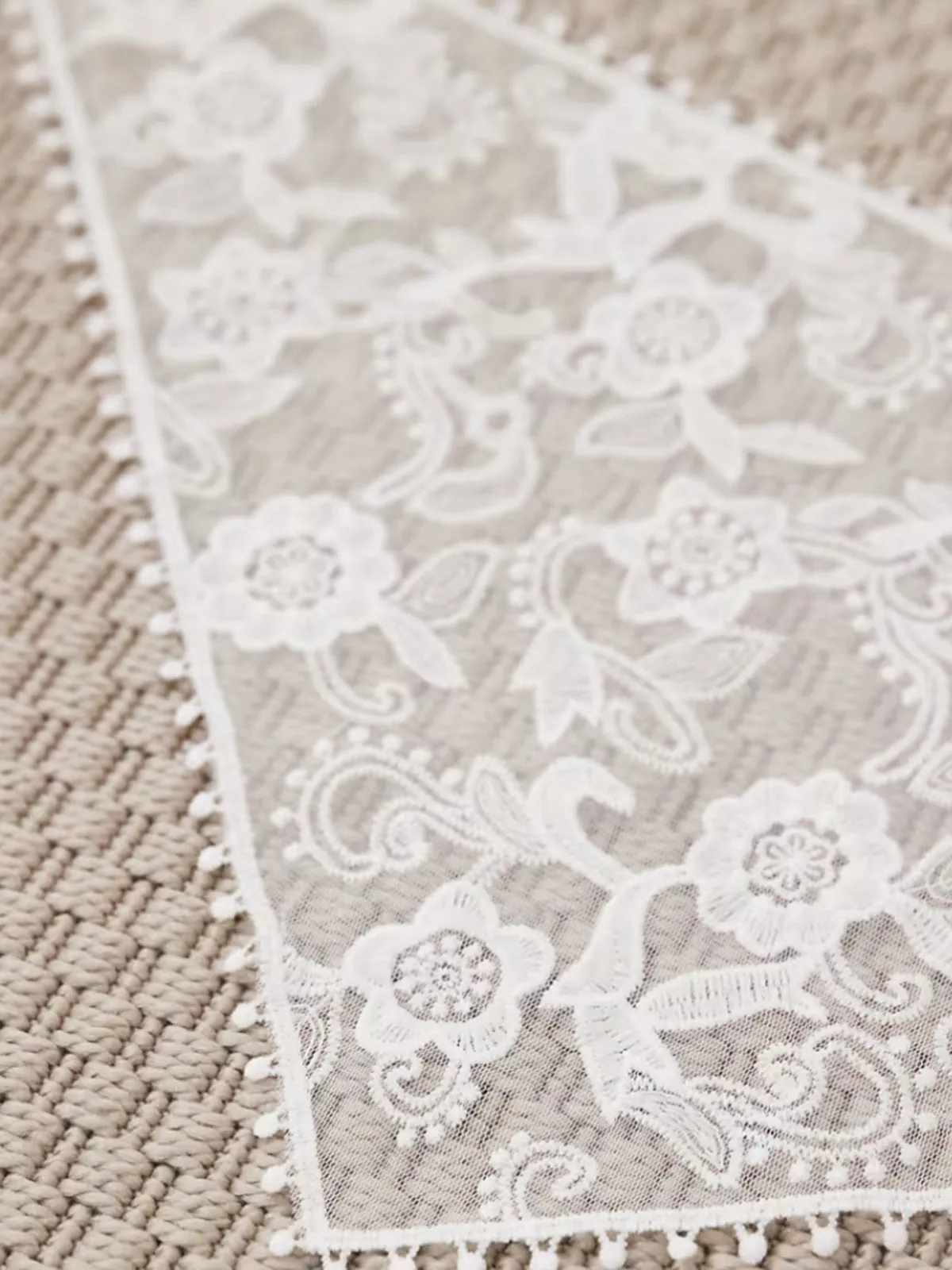 Floral Lace Triangle Head Scarf sold by COMMENSE product image thumbnail 2
