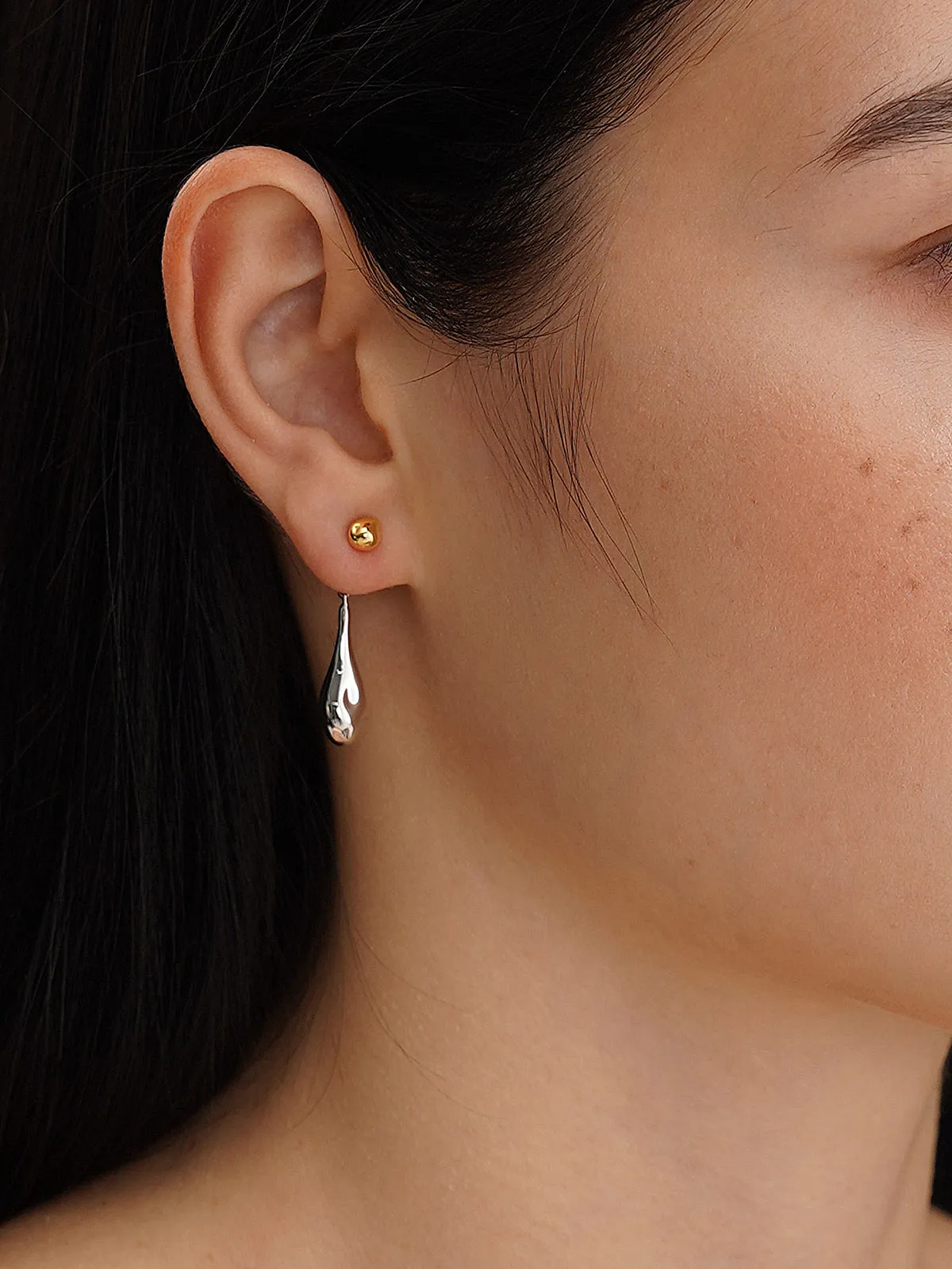 Minimalist Teardrop Dangle Earrings sold by COMMENSE