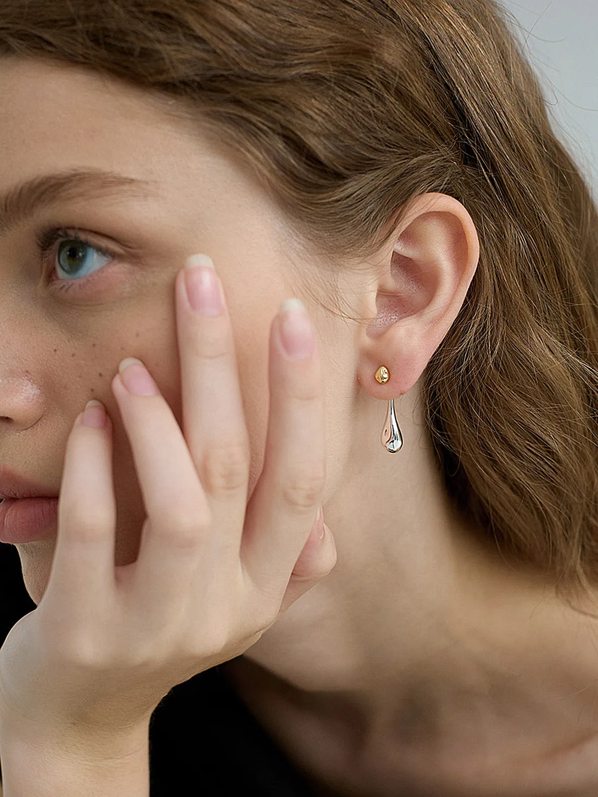 Minimalist Teardrop Dangle Earrings sold by COMMENSE product image thumbnail 2