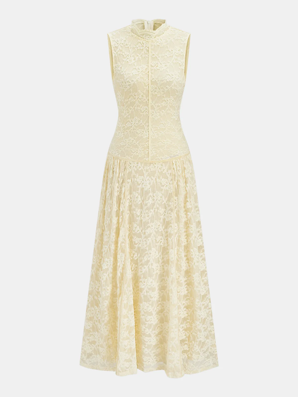 Sleeveless Floral Lace Maxi Dress sold by COMMENSE product image thumbnail 2