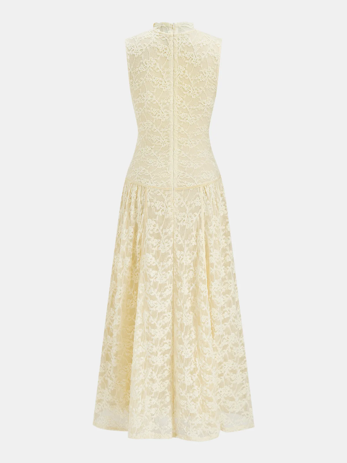 Sleeveless Floral Lace Maxi Dress sold by COMMENSE product image thumbnail 3
