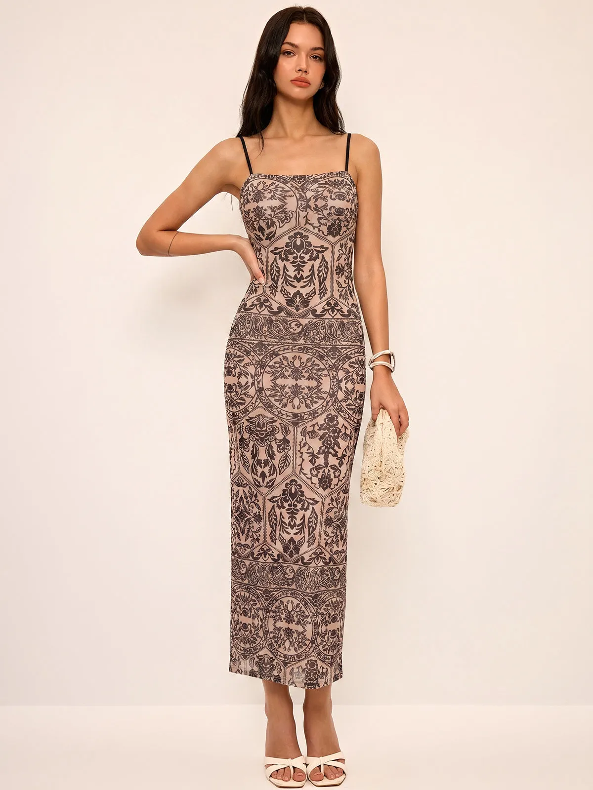 Printed Cami Maxi Dress sold by COMMENSE product image thumbnail 2