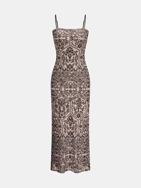 Printed Cami Maxi Dress made by COMMENSE