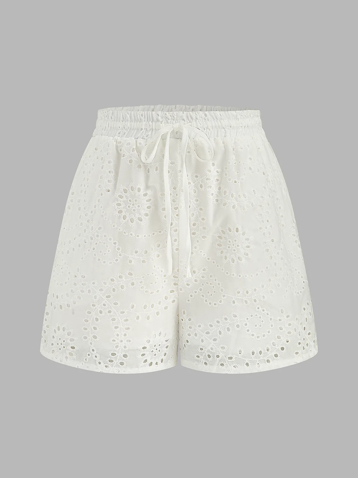 Eyelet Embroidered Tank Top & Shorts Set sold by COMMENSE product image thumbnail 4