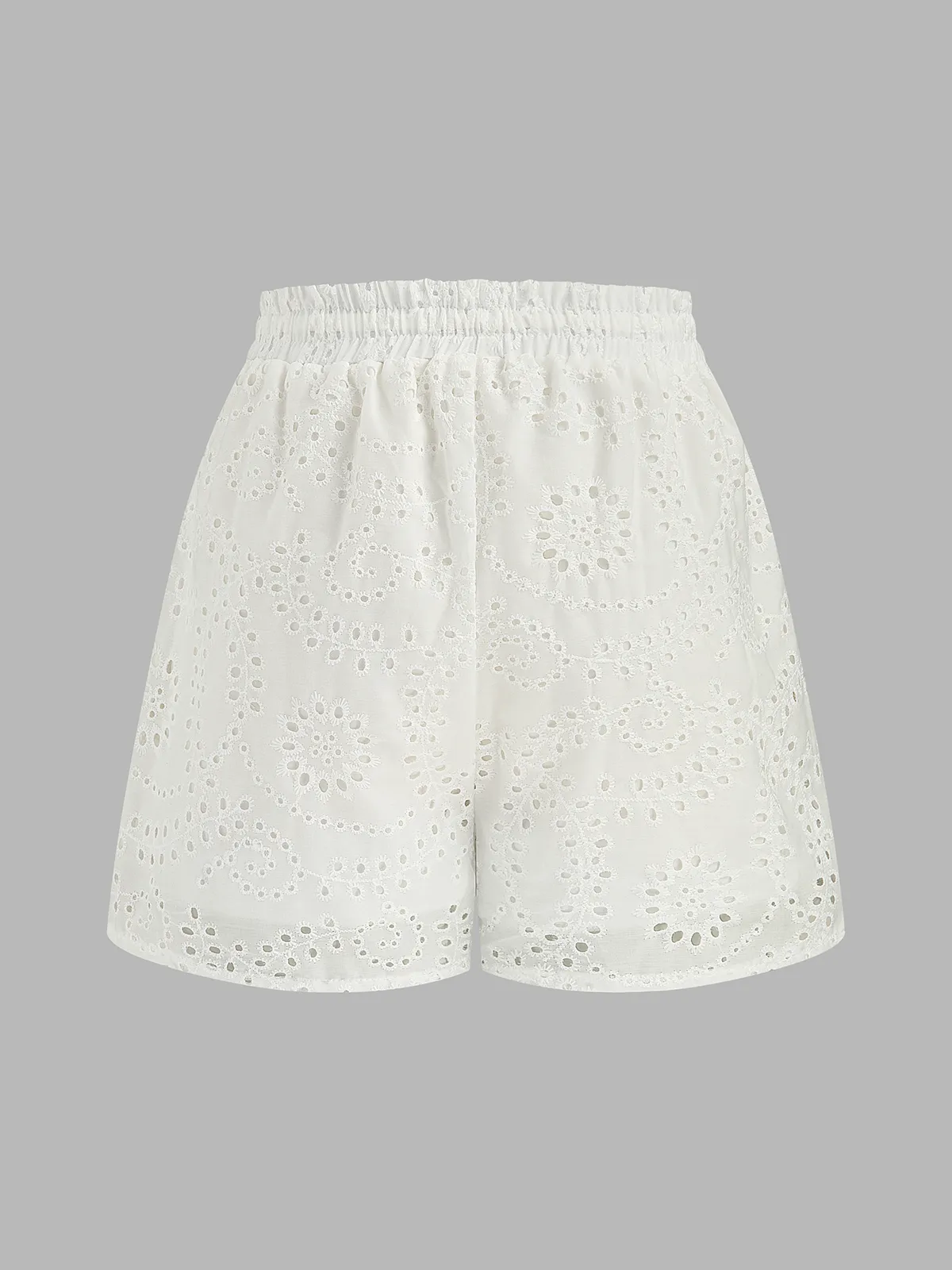 Eyelet Embroidered Tank Top & Shorts Set sold by COMMENSE product image thumbnail 5