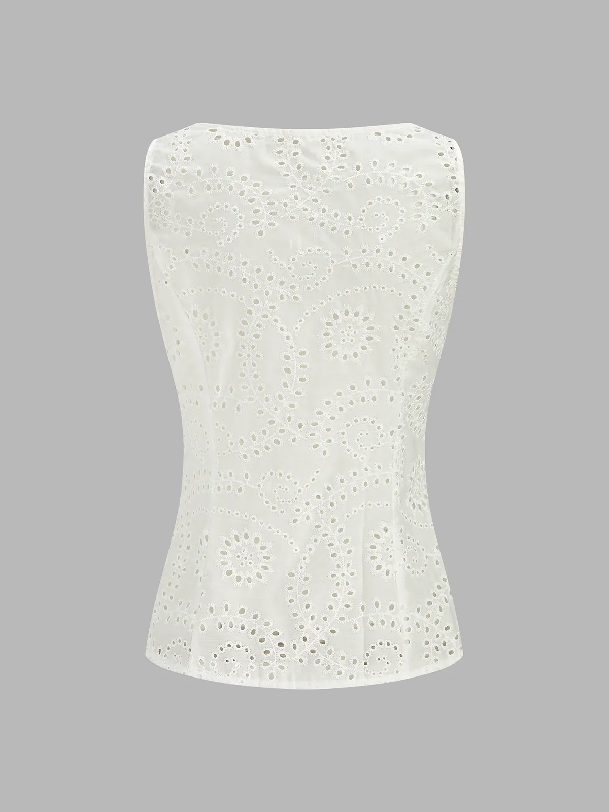 Eyelet Embroidered Tank Top & Shorts Set sold by COMMENSE product image thumbnail 3