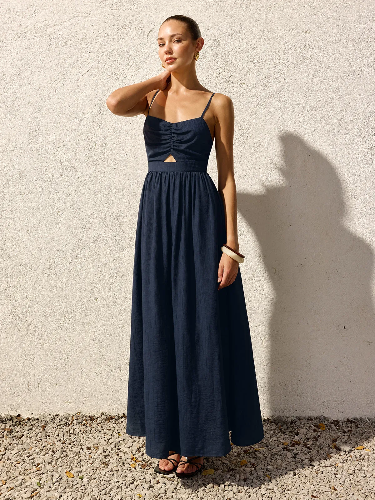 Cut Out Cami Maxi Dress sold by COMMENSE product image thumbnail 4
