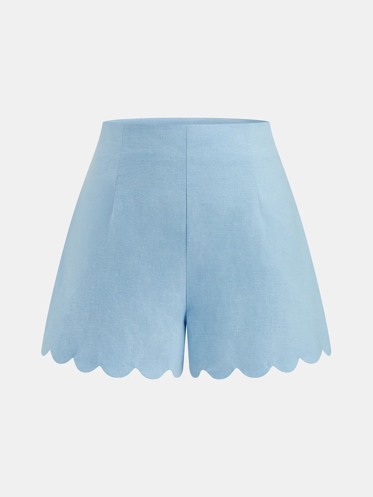 Scallop Trim Buttoned Vest & Shorts Set sold by COMMENSE product image thumbnail 5