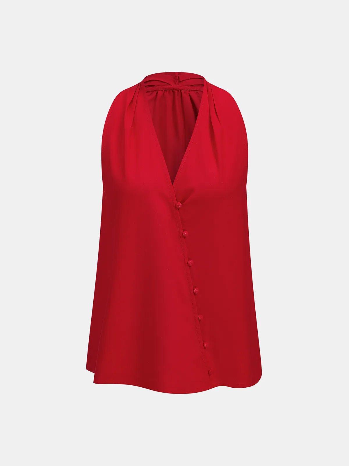 Cotton Linen Asymmetrical Top & Pants Set sold by COMMENSE product image thumbnail 3