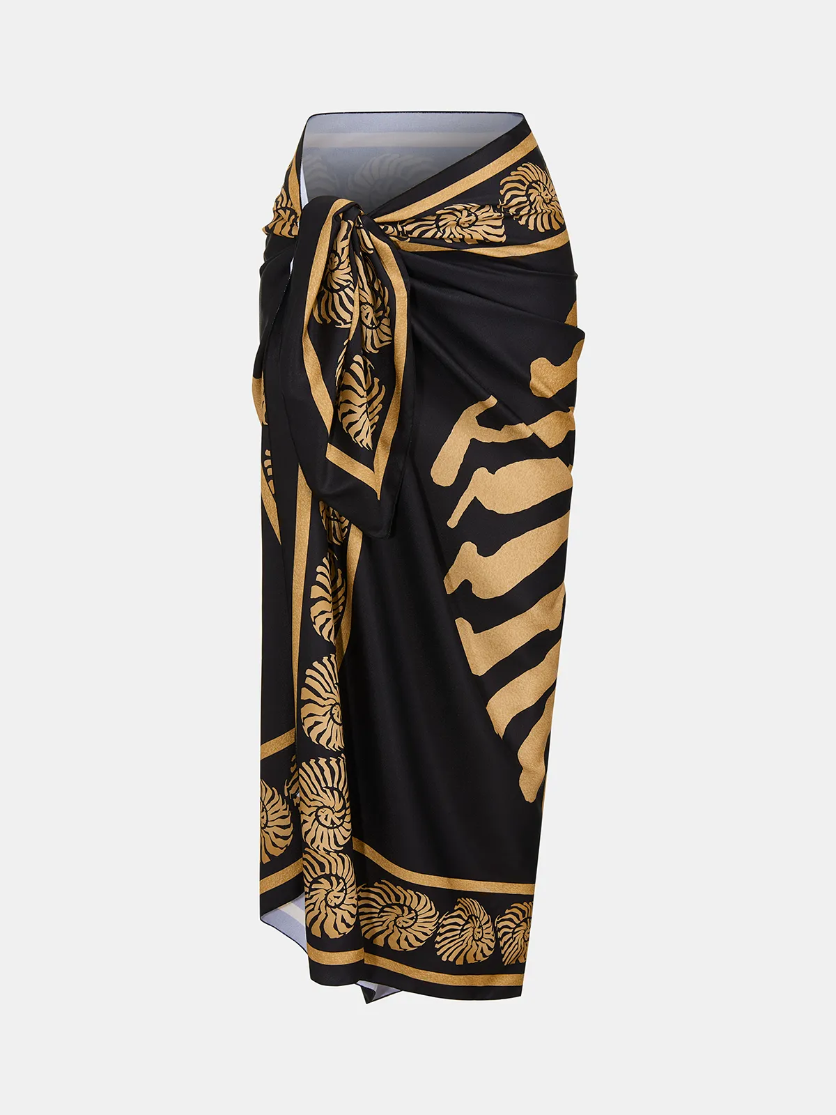 Deep V One Piece Swimsuit & Printed Sarong Set sold by COMMENSE product image thumbnail 4