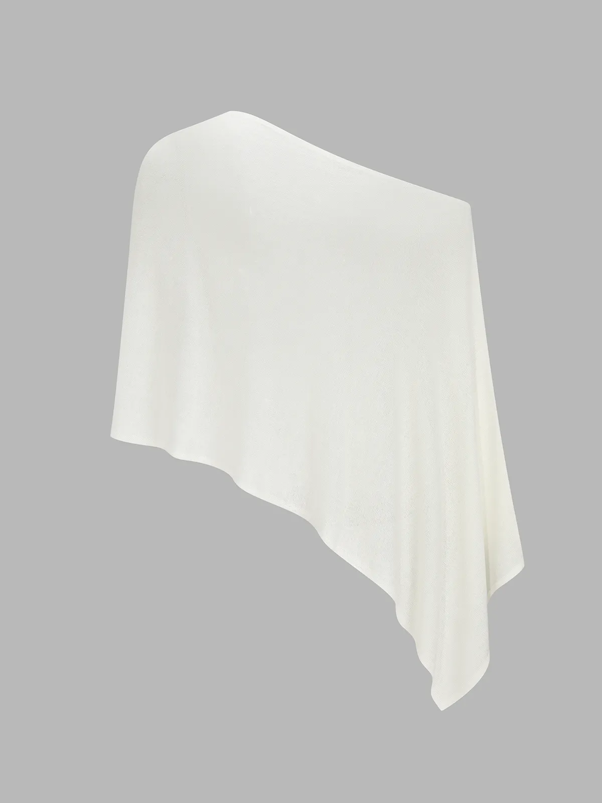 Asymmetric Knit Cape Top & Mini Skirt Set sold by COMMENSE product image thumbnail 4
