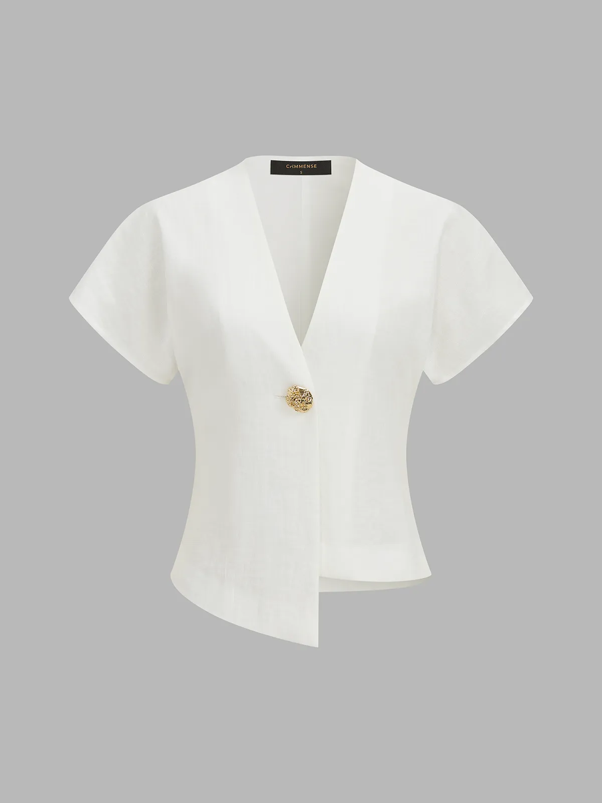 Irregular Hem Short Sleeve Top & Pants Set sold by COMMENSE product image thumbnail 3