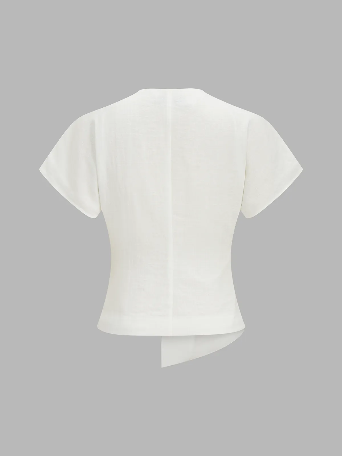 Irregular Hem Short Sleeve Top & Pants Set sold by COMMENSE product image thumbnail 4