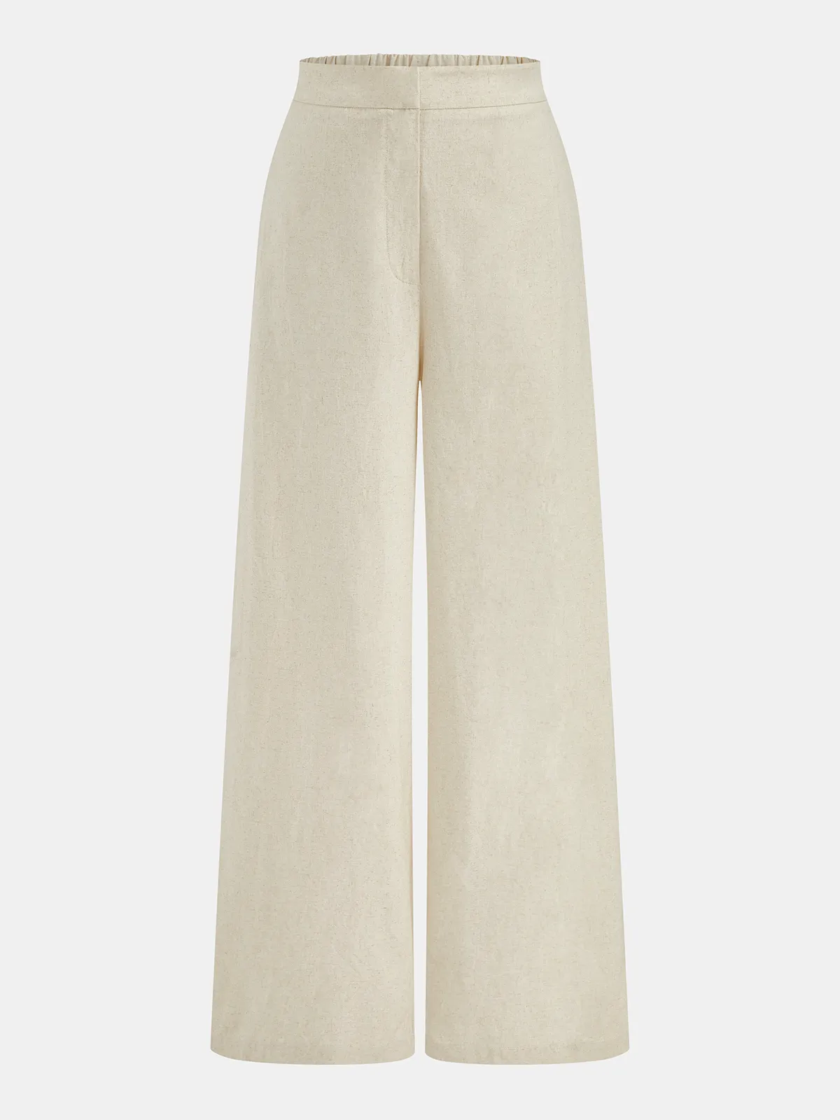 Linen Blend One Shoulder Top & Pants Set sold by COMMENSE product image thumbnail 4
