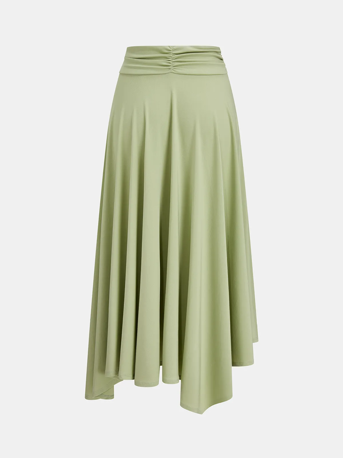 One Shoulder Ruched Top & Midi Skirt Set sold by COMMENSE product image thumbnail 5