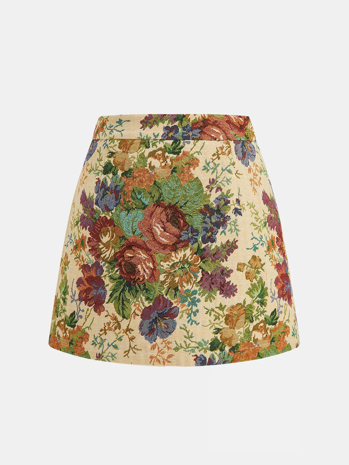 Floral Print Vest & Mini Skirt Set sold by COMMENSE product image thumbnail 5