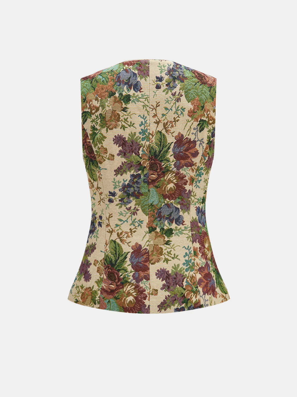 Floral Print Vest & Mini Skirt Set sold by COMMENSE product image thumbnail 3