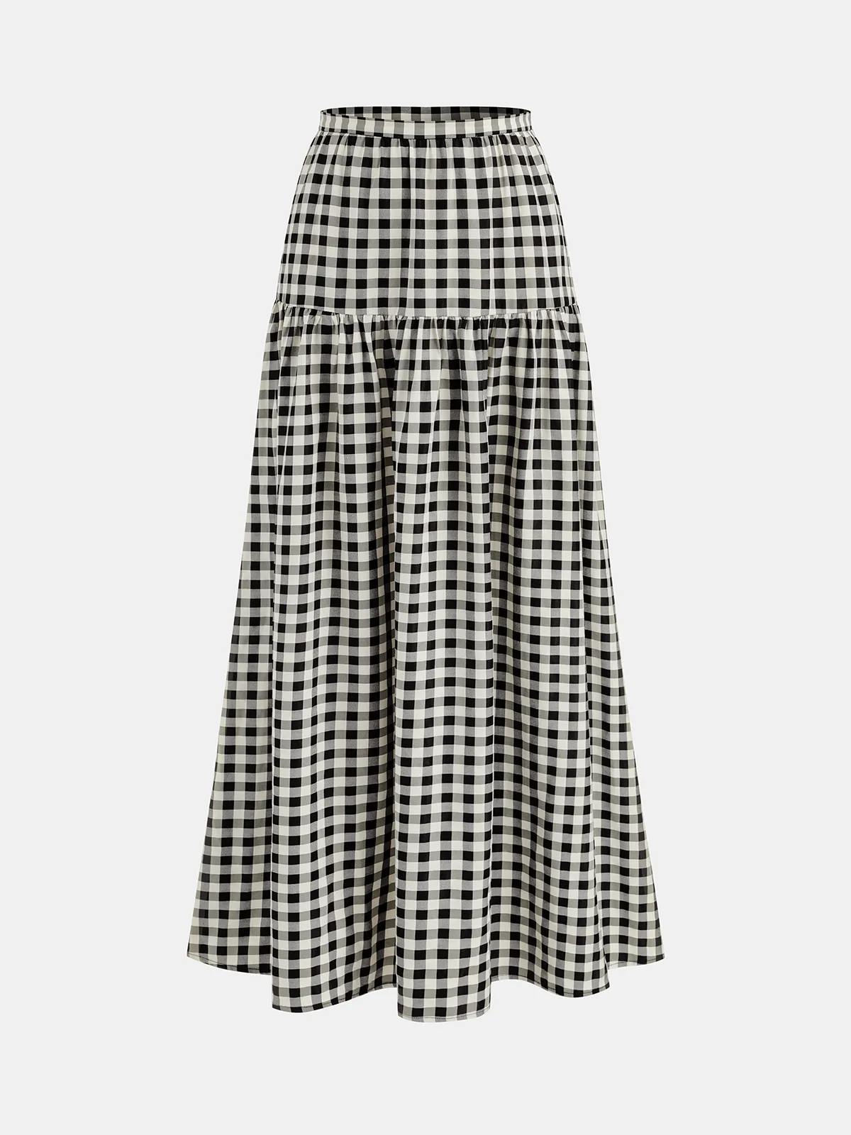 Gingham Cotton Blend Cami Top & Skirt Set sold by COMMENSE product image thumbnail 4